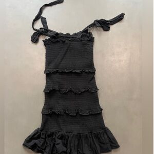 Katie J NYC Girls' Evan Smocked Ruffle Dress - Big Kid